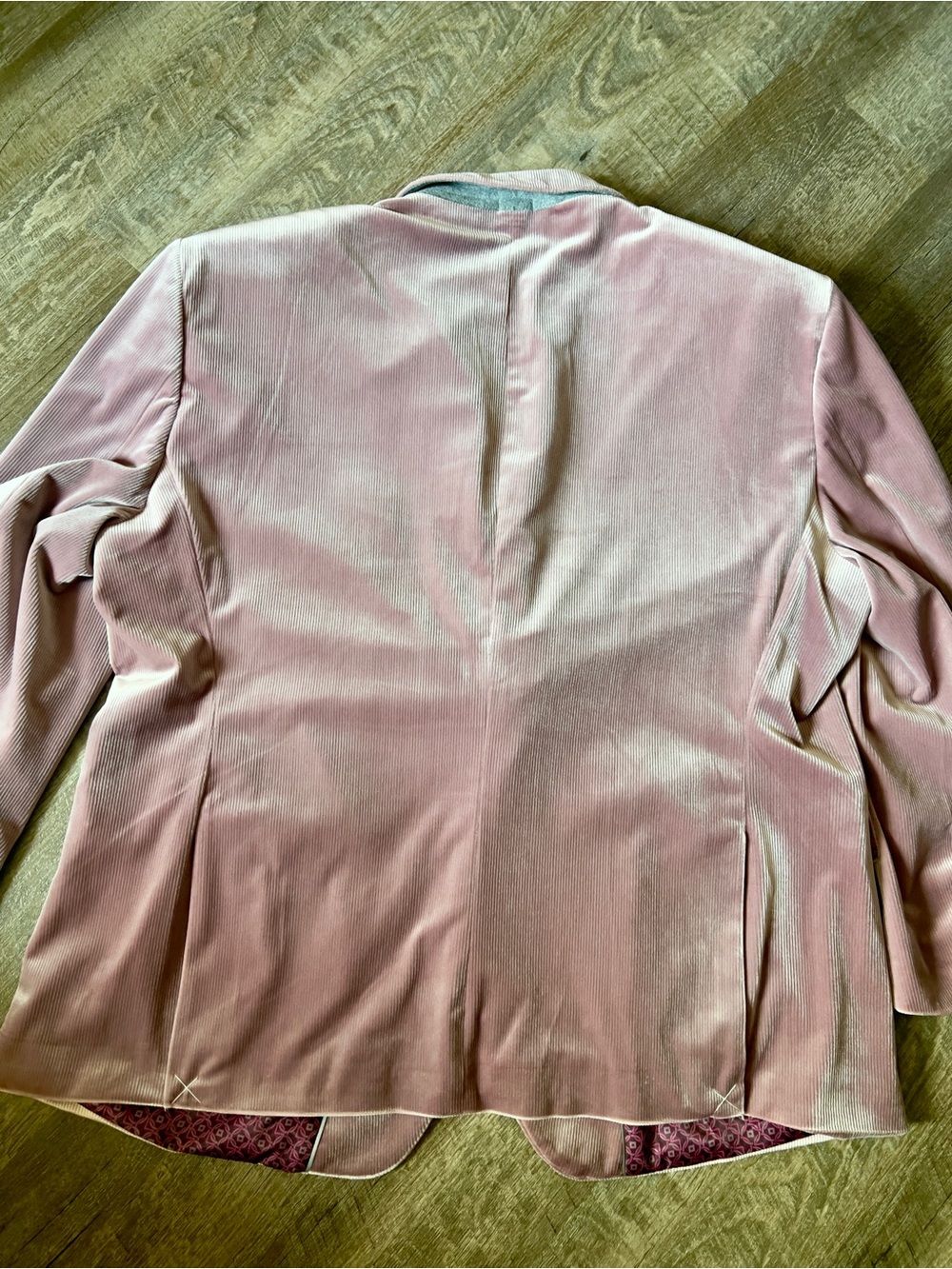 JF J. Ferrar Corded Mens Big and Tall Regular Fit Velvet Sport‎ Coat-Size 52R - Picture 3 of 13